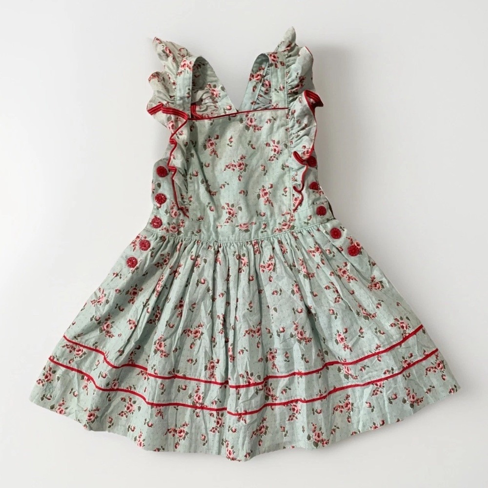 Polo Ralph Lauren Floral Linen Cotton Dress Girls 2 Polo Country Colorful Preppy